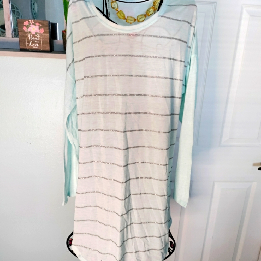 Victoria's secret teal pajama long T-shirt